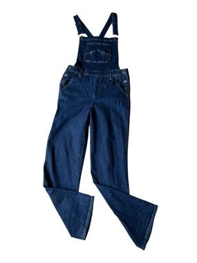 Judy Blue Dark Wash Denim Overalls - Classic Blue Bib With Pocket Size XL (12)